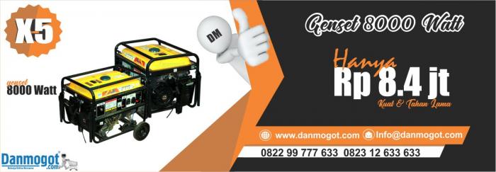 Genset penerang rumah 8000 watt awet dan tahan lama